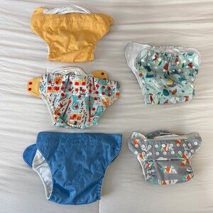 Cloth Diaper Lot (5) Bumgenius, Applecheeks, Thirsties